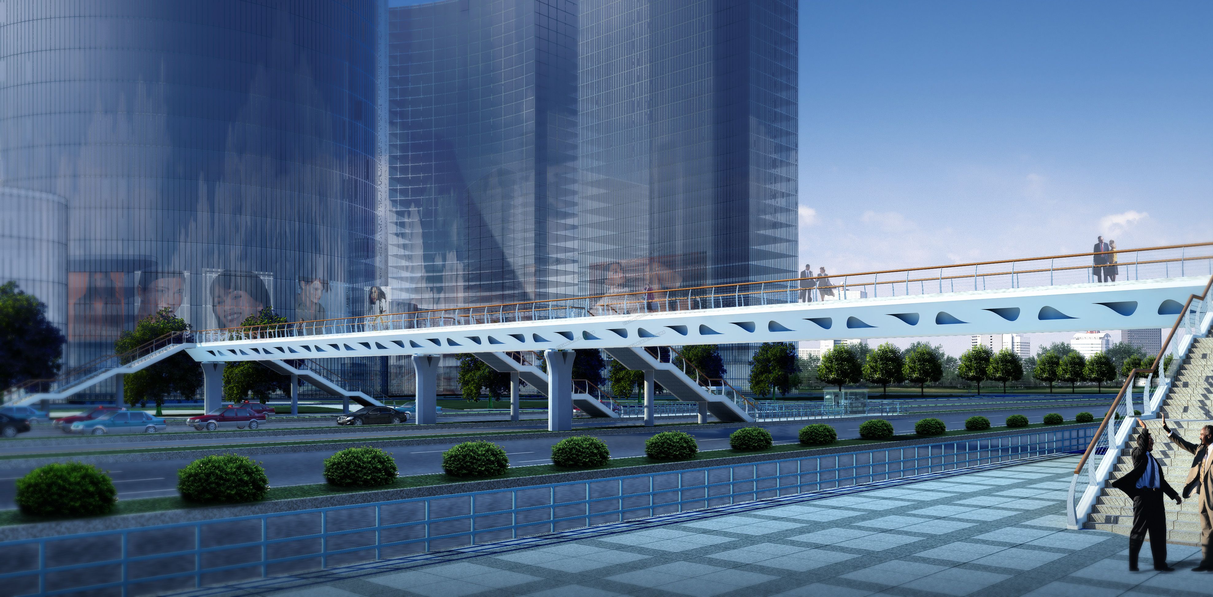 天桥 场景模型 自然场景模型库 模型下载 Cg模型网 