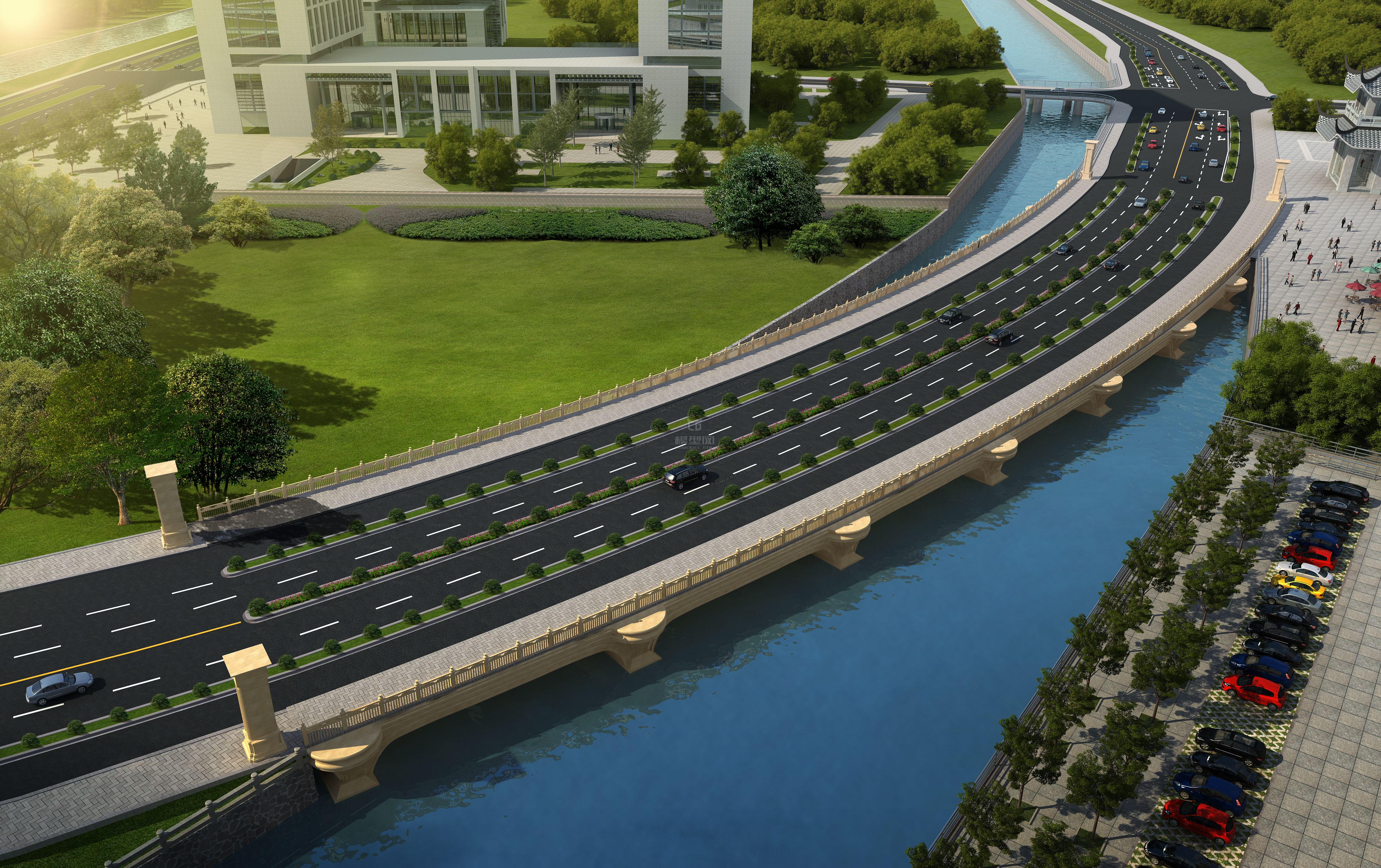 大桥公路模型下载