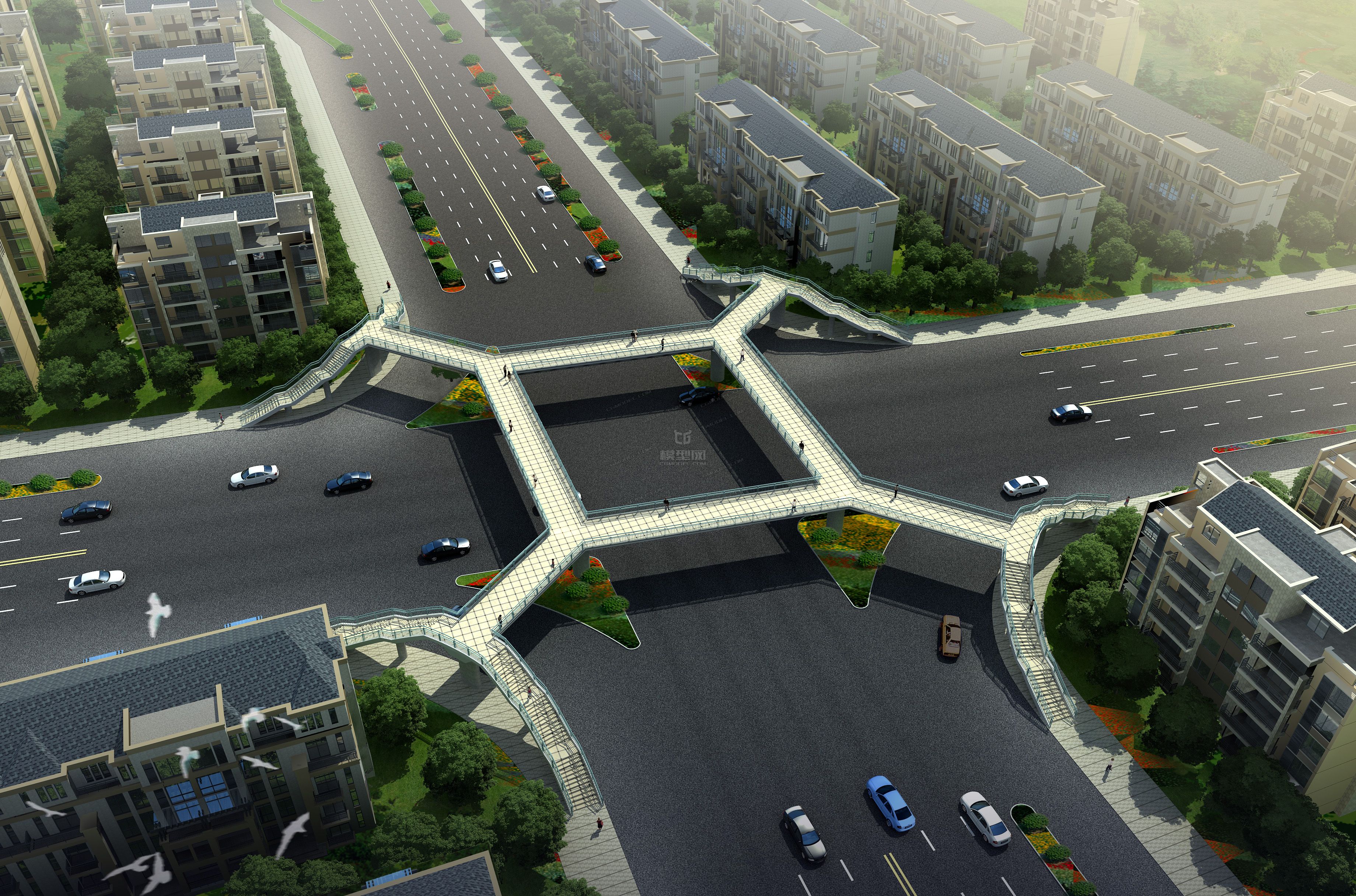 天桥 场景模型 自然场景模型库 模型下载 Cg模型网 