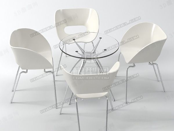 3D桌椅组合模型模型-个人用品模型库-3ds Max(.max)模型下载-cg模型网