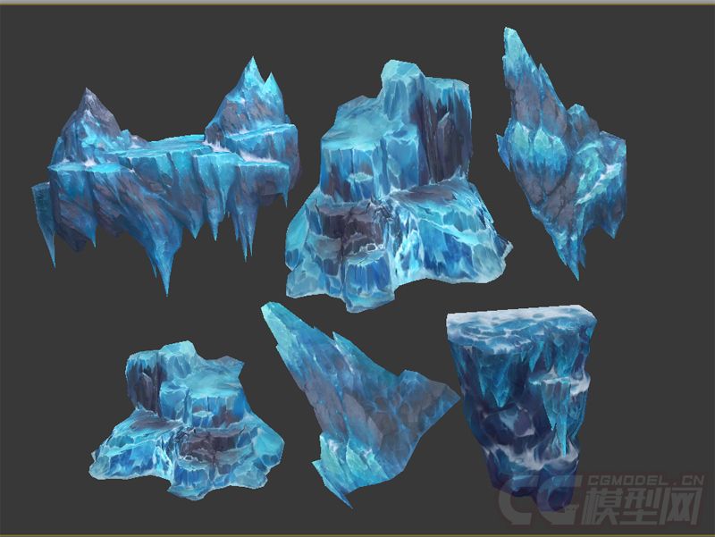 冰雪场景第二弹 冰山模型-自然场景模型库-模型下载-cg模型网