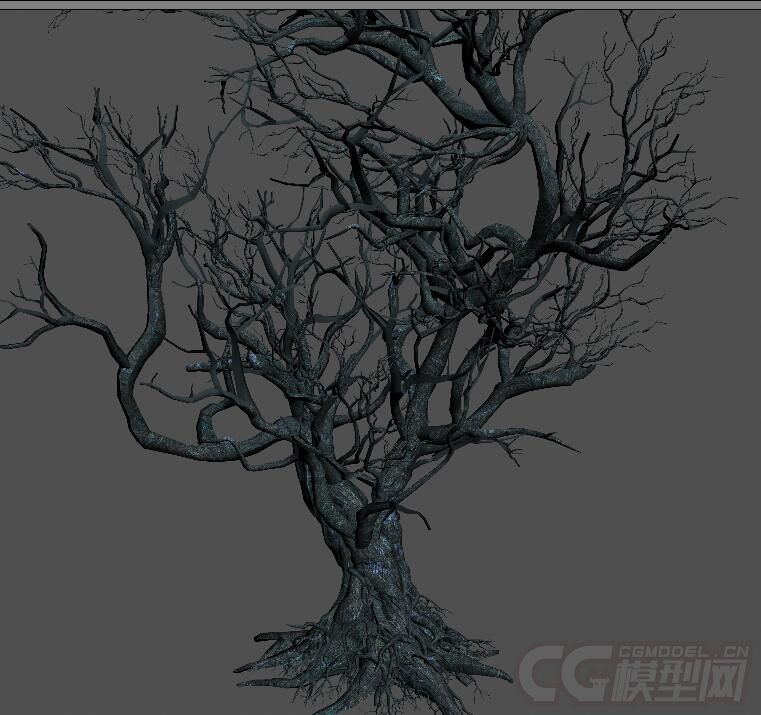 巨大的枯树,鬼树_rockdive作品_石头植物树木石头植物树木_cg模型网