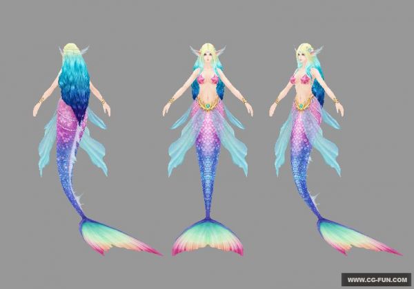 天堂ii 美人魚 性感 美麗 魚尾 古代_江湖小子作品_人物異形怪物_cg