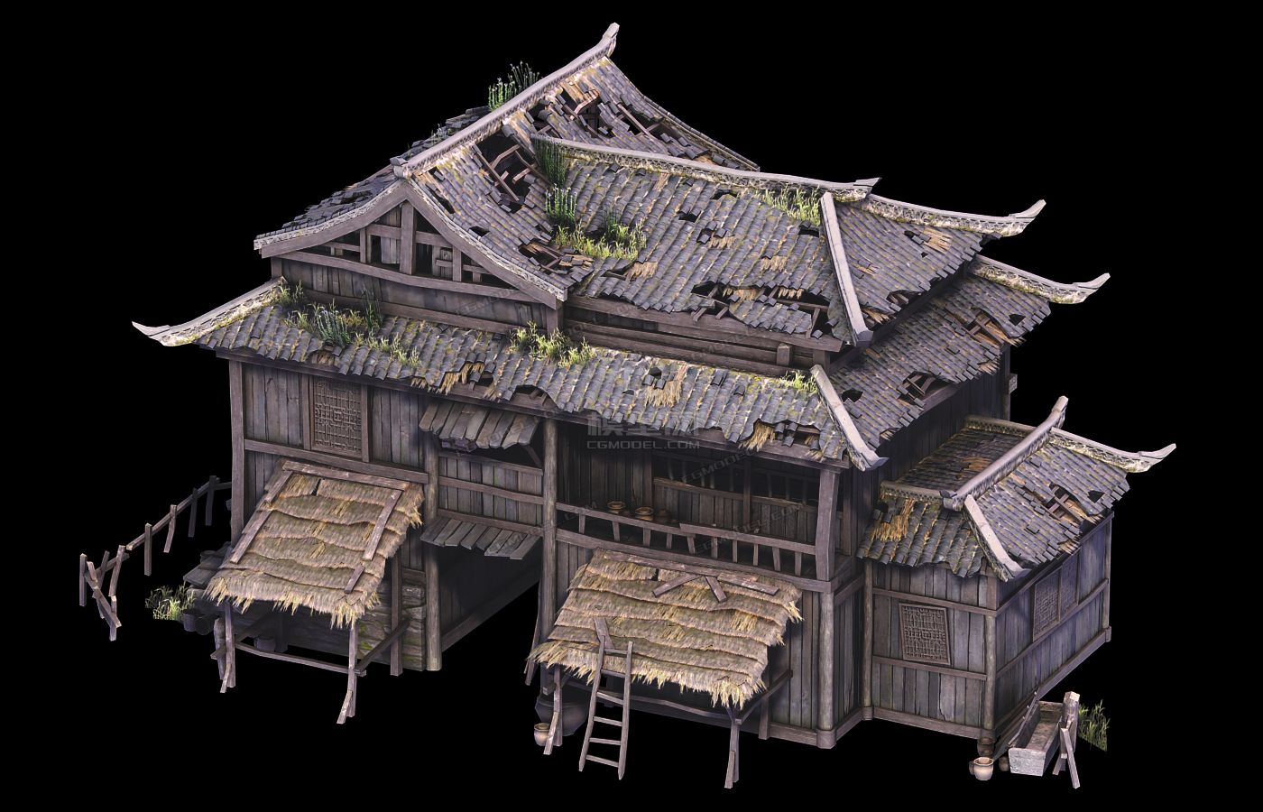 (个人原创)端游超棒的(次时代)古代村落_阿莱√克斯作品_场景自然场景