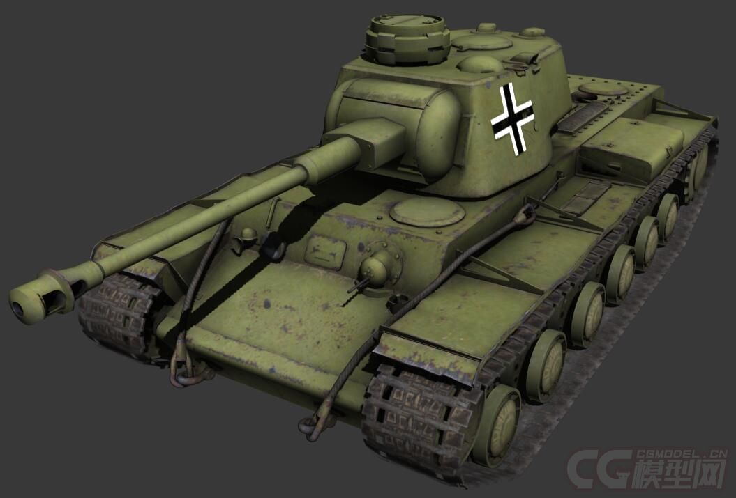 德军缴获版的kv-1b重型坦克(ojb mod)