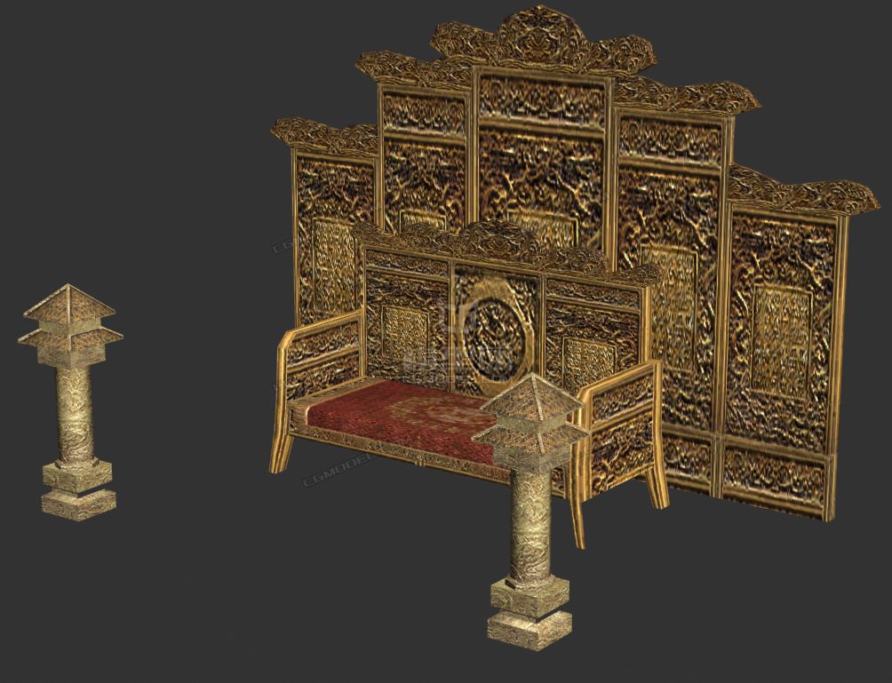 龙椅皇帝宝座模型