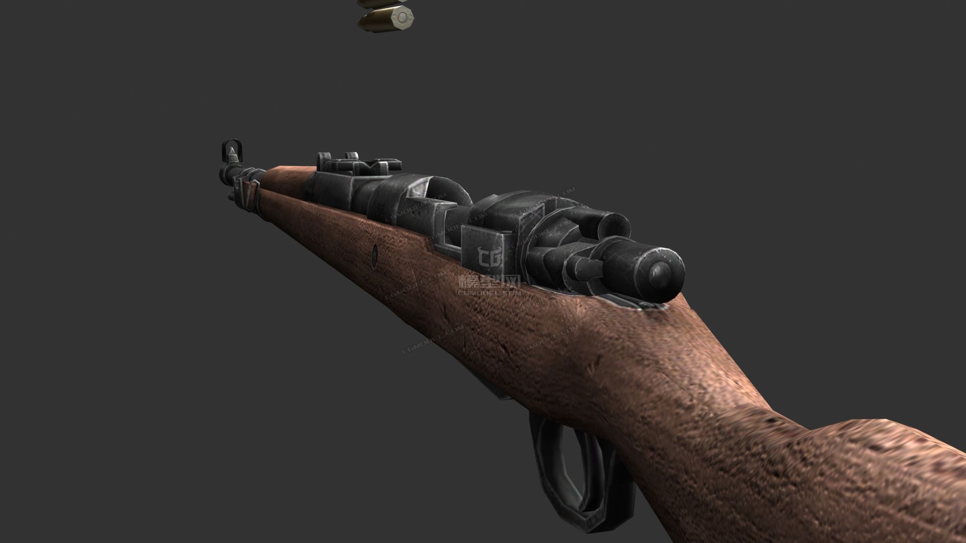 二战步枪,德国 k98_affde作品_武器冷兵器_cg模型网