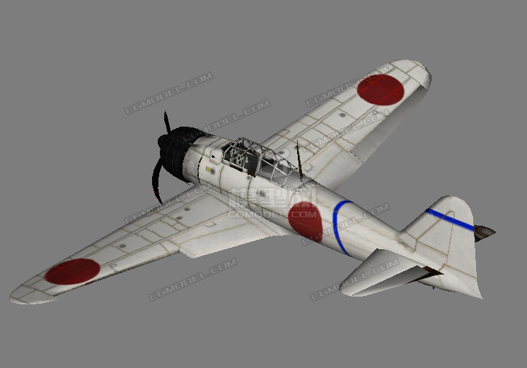 两种涂装二战日本零式战斗机零战a6m