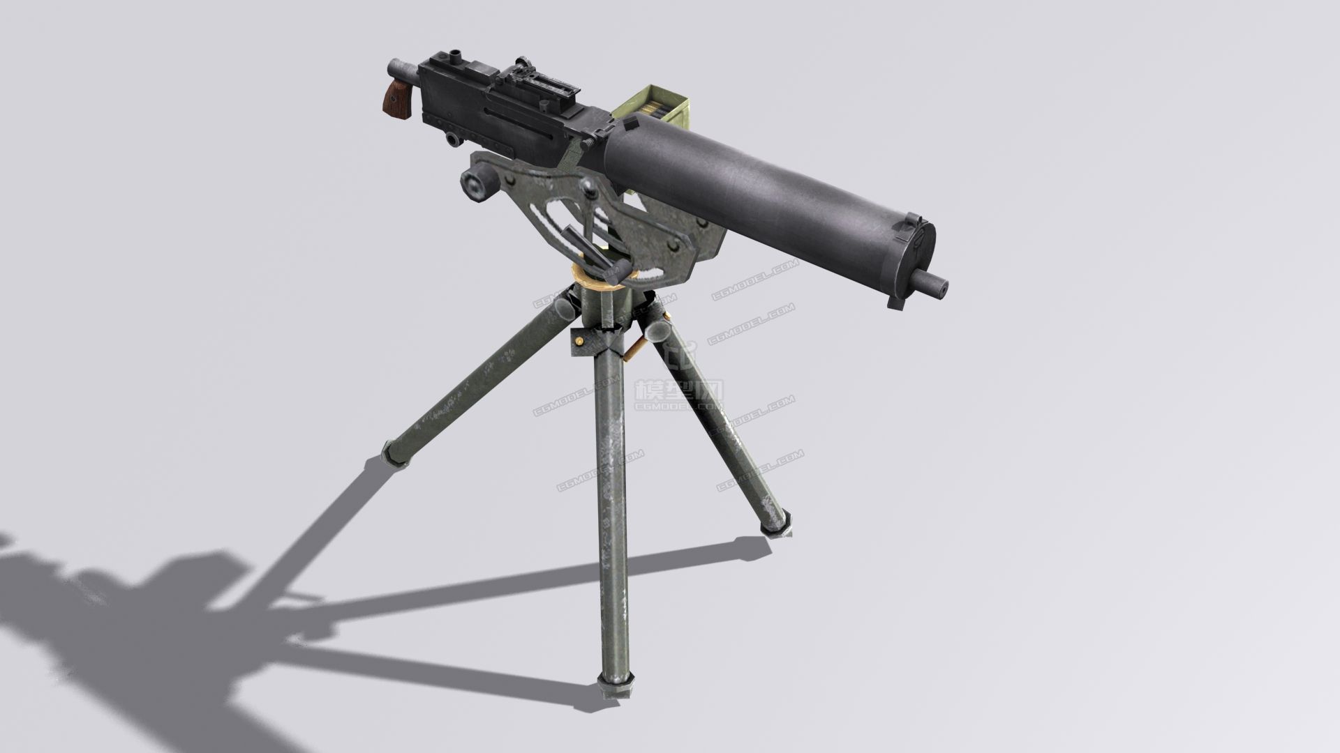 美国m1917式水冷重机枪马克沁机枪