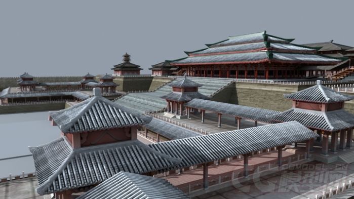 汉代古建 未央宫完整精模