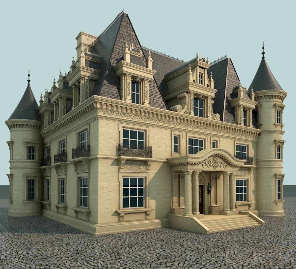 欧式建筑之二_buster1985作品_场景古代场景_cg模型网