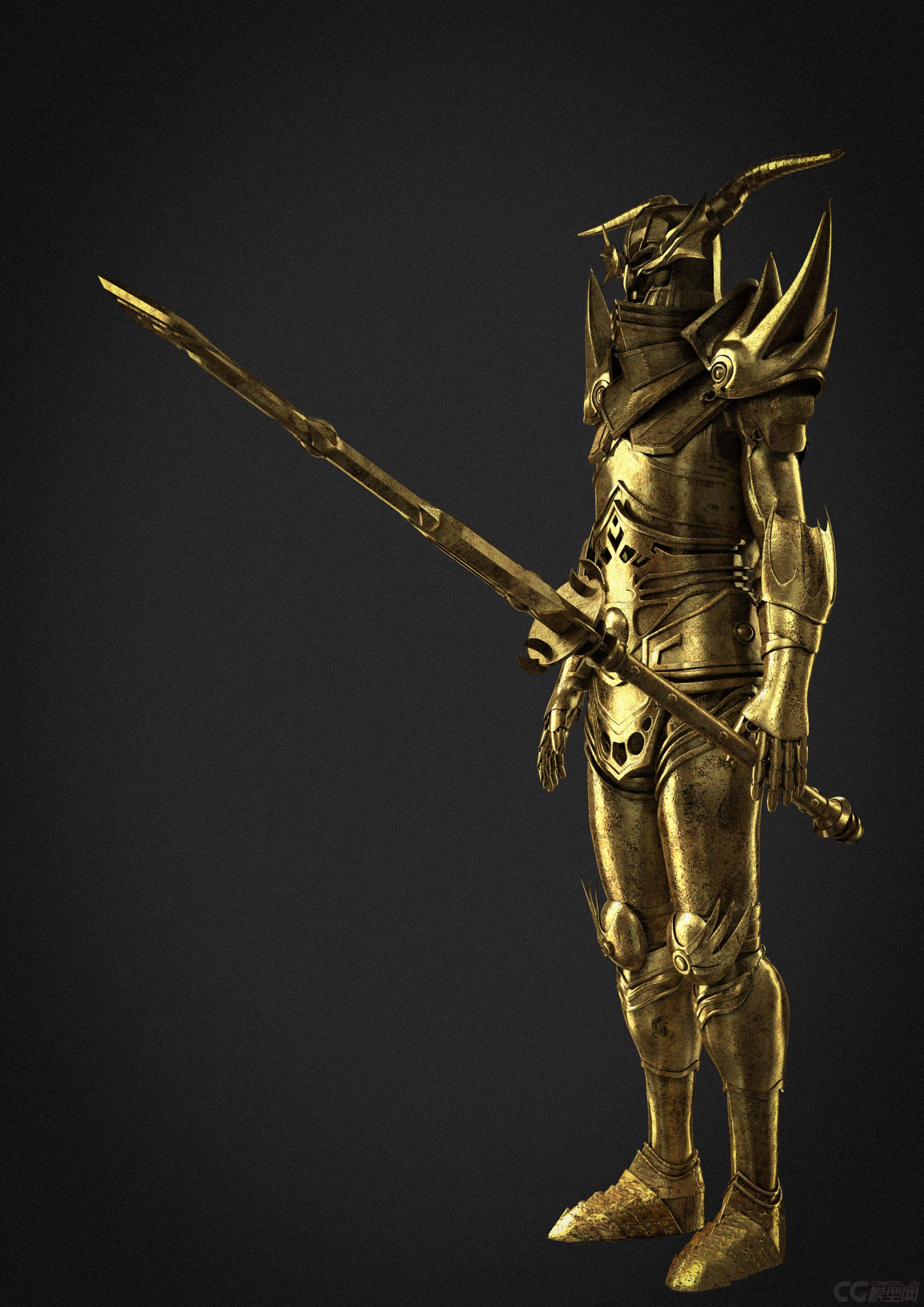 黄金甲战士模型