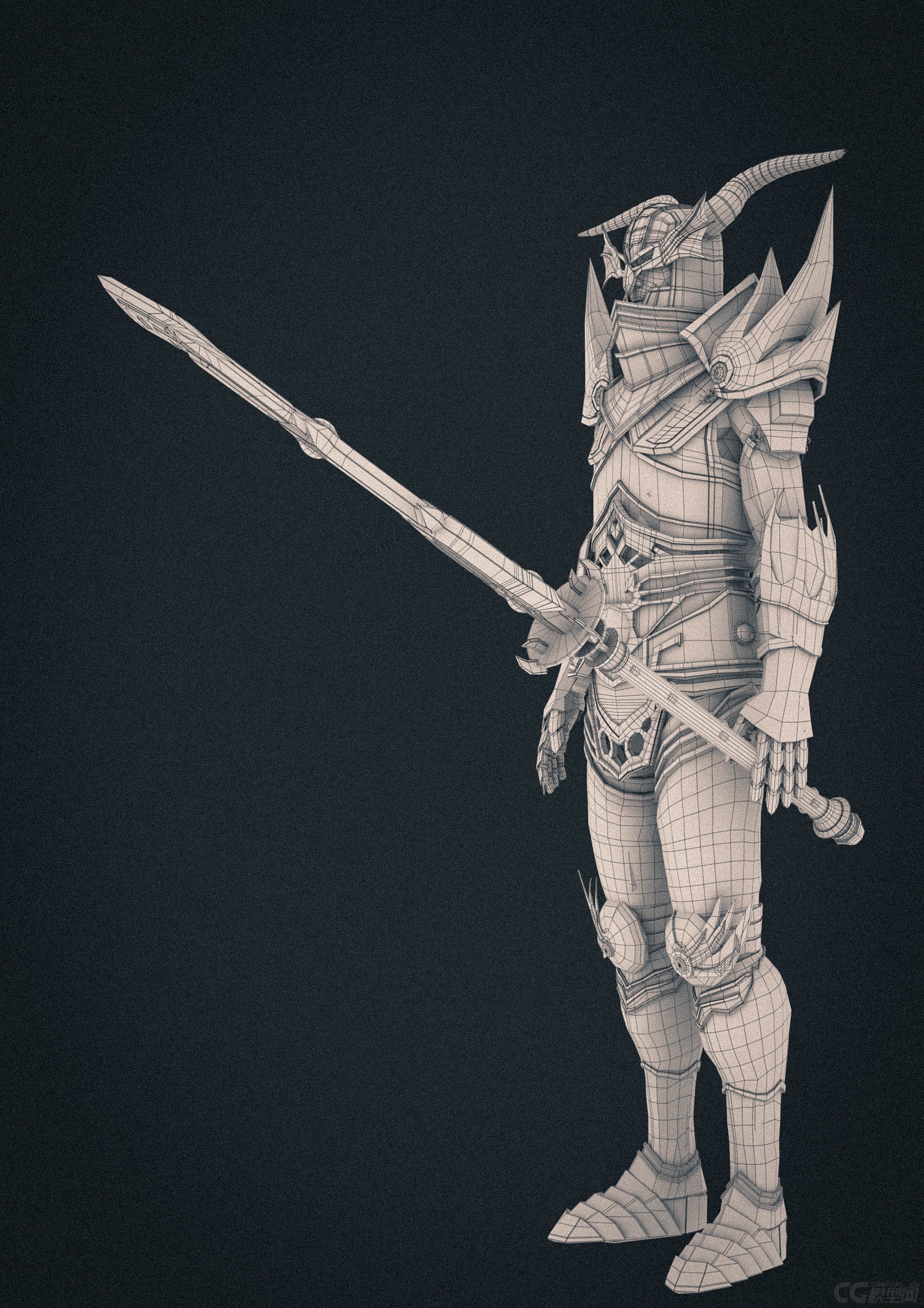 黄金甲战士模型