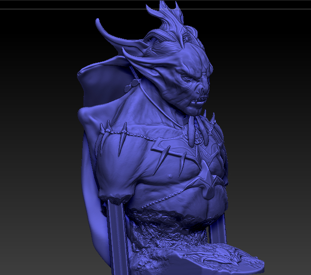 吸血鬼领主上古模型怪兽高精度模型
