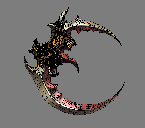 神器 弯刀 宝刀_zd5789492作品_武器冷兵器_cg模型网