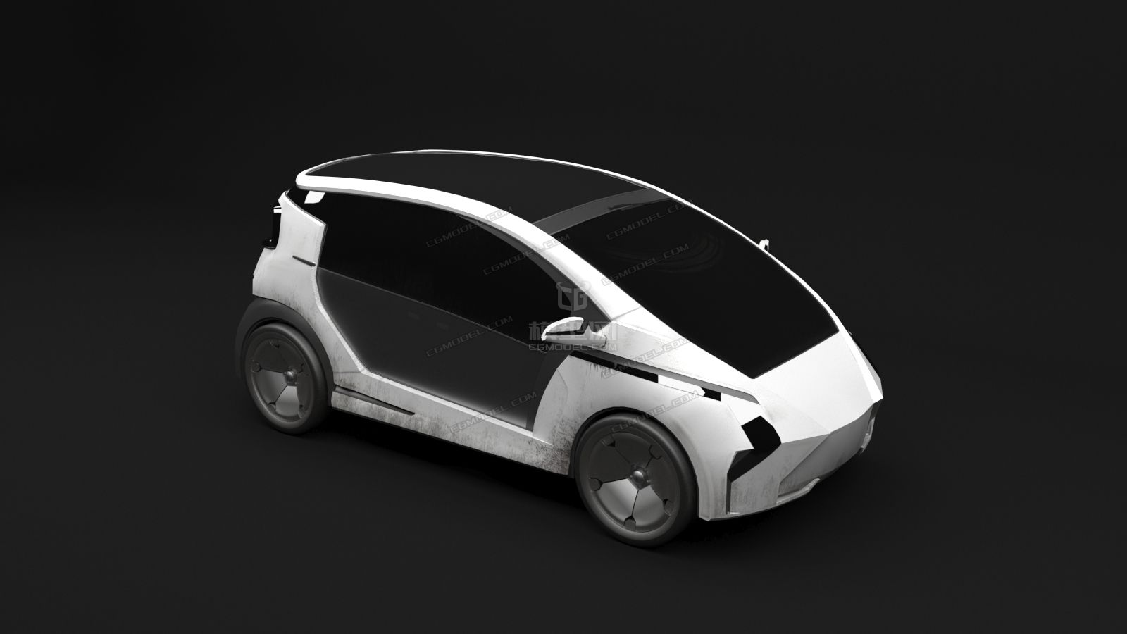 3d模型 未来电动小汽车