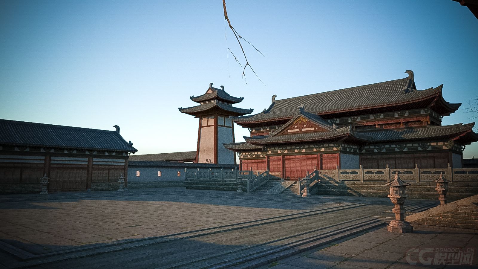 古建筑大殿效果图,古建筑效果图(第15页)_大山谷图库