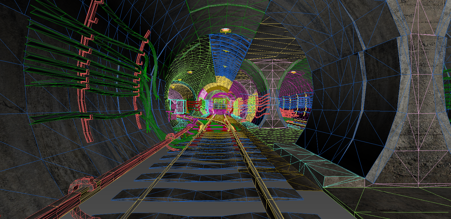 地铁通道建筑场景3d模型