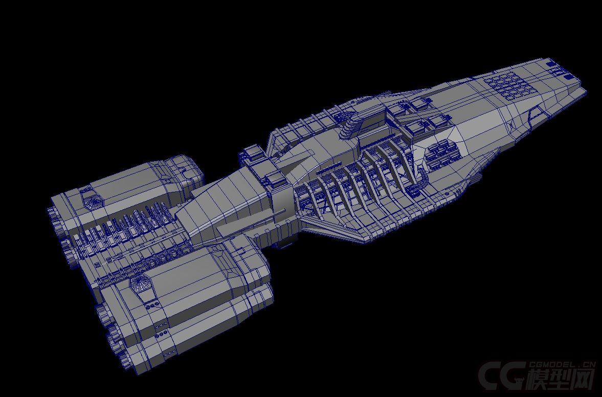 宇宙战舰带贴图材质