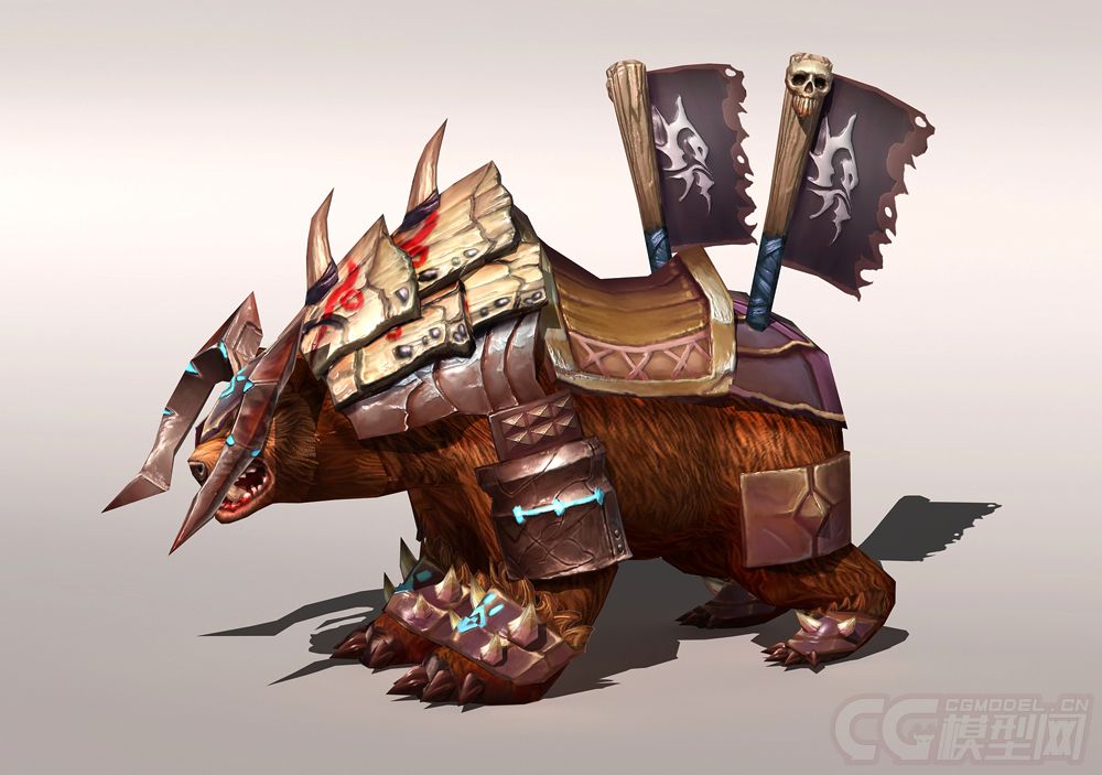 战熊熊坐骑熊怪物带动画