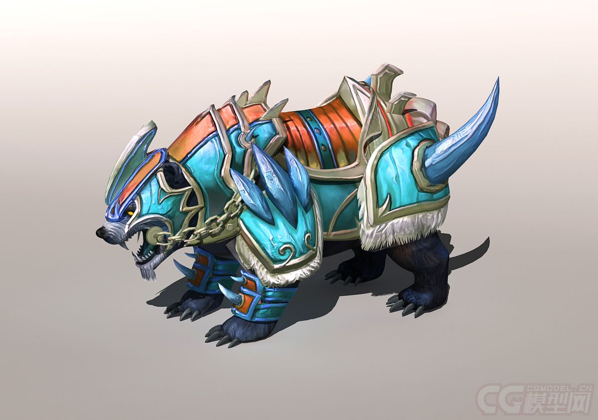 次世代熊坐骑黑熊怪带动画