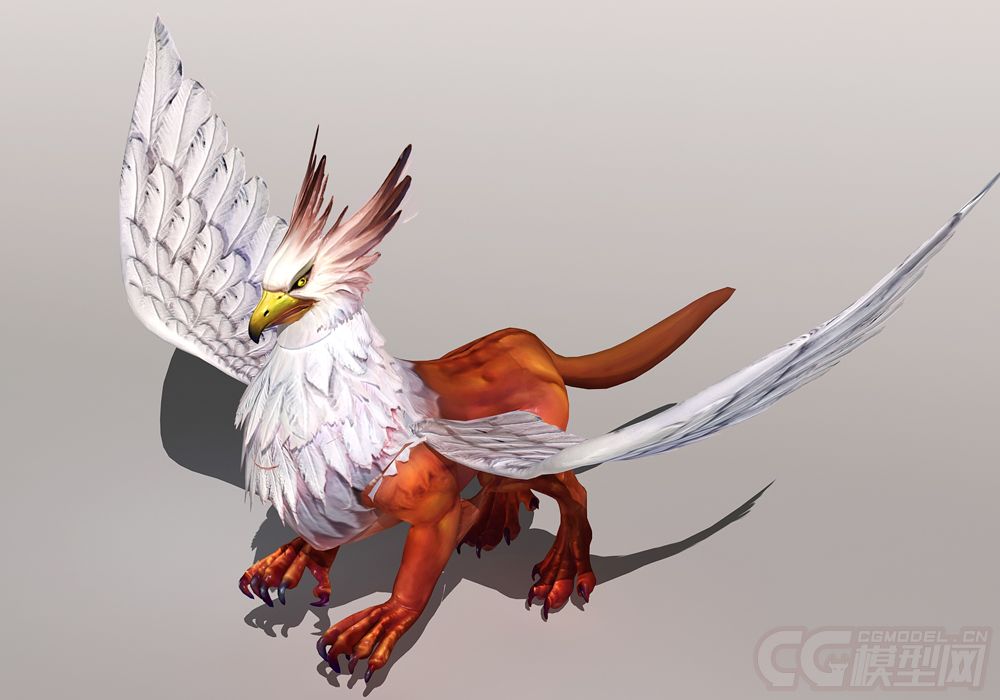 高精度狮鹫 飞行坐骑带动画