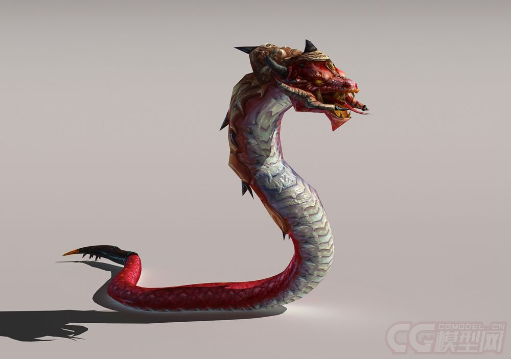 蟒蛇怪物 红蟒蛇带动画