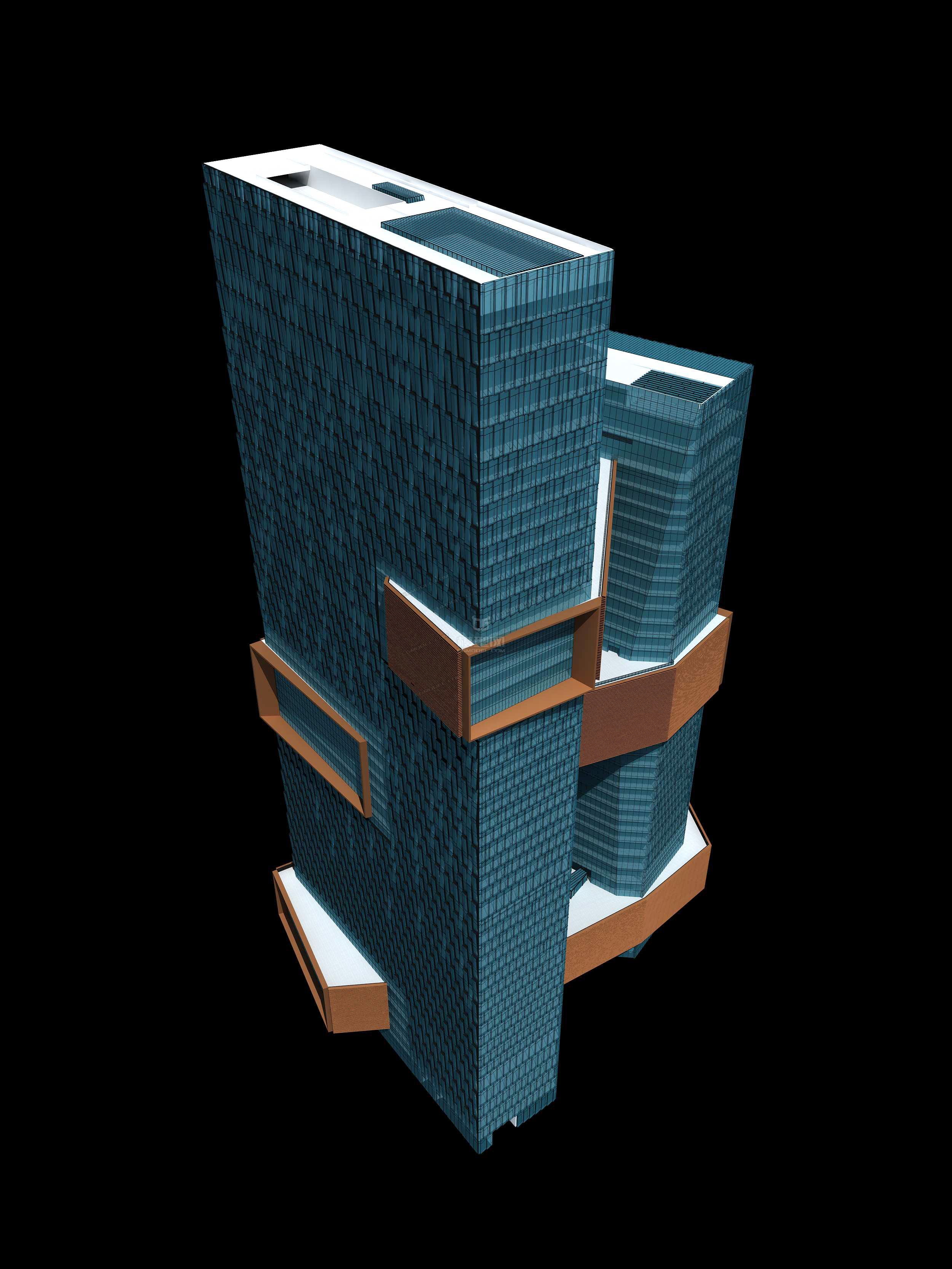 腾讯滨海大厦模型