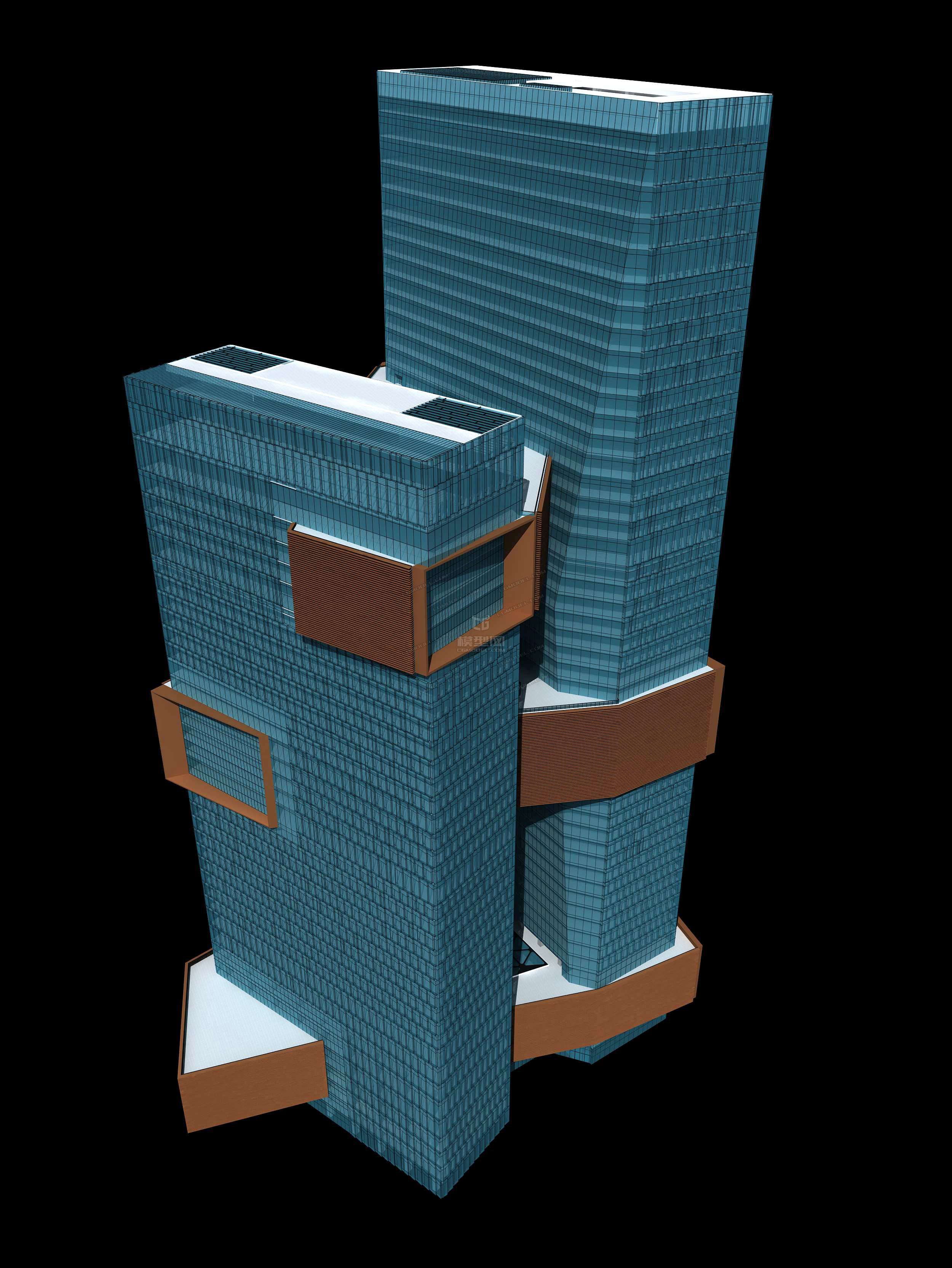 腾讯滨海大厦模型