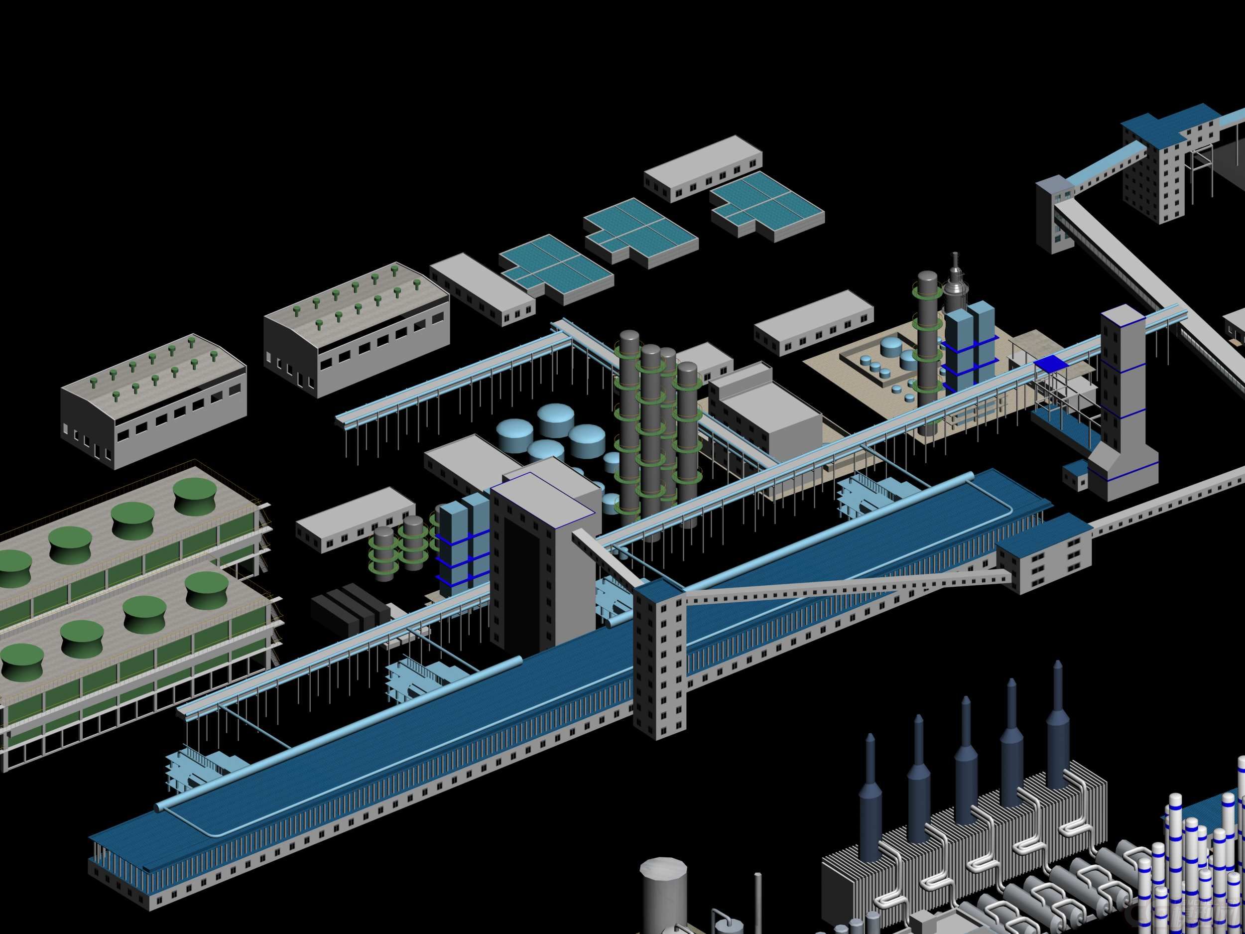 上海庙矿区 工业区 工厂 厂房