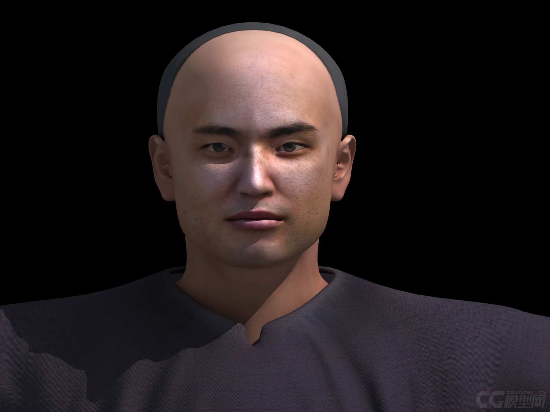 清代古代人工人带精细贴图可用于特写