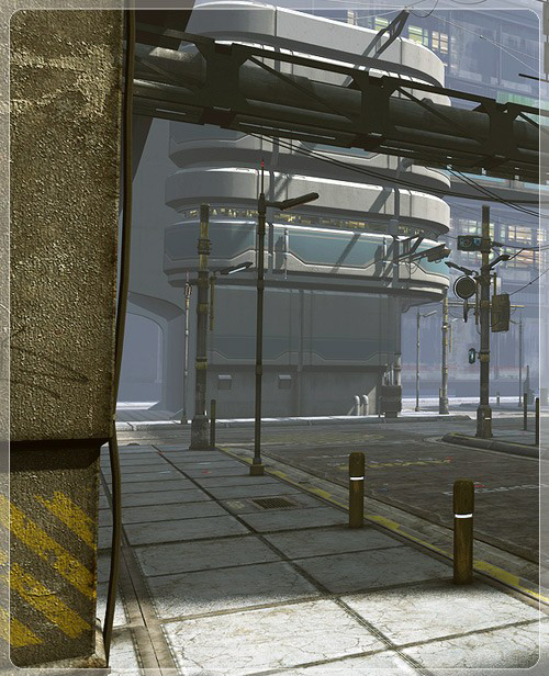 精彩的科幻系列之24——真正的未来大城市(一),后现代街道,居民生活区