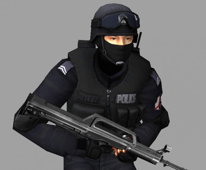 超写实中国特警,警察,特种兵,狙击手,带绑定和走跑跳射击等全套动作