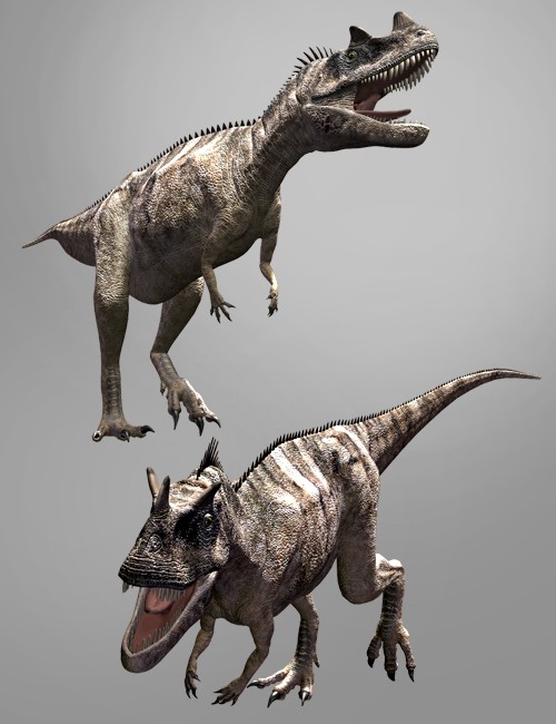 超写实恐龙之12——角鼻龙,角冠龙,带4k贴图