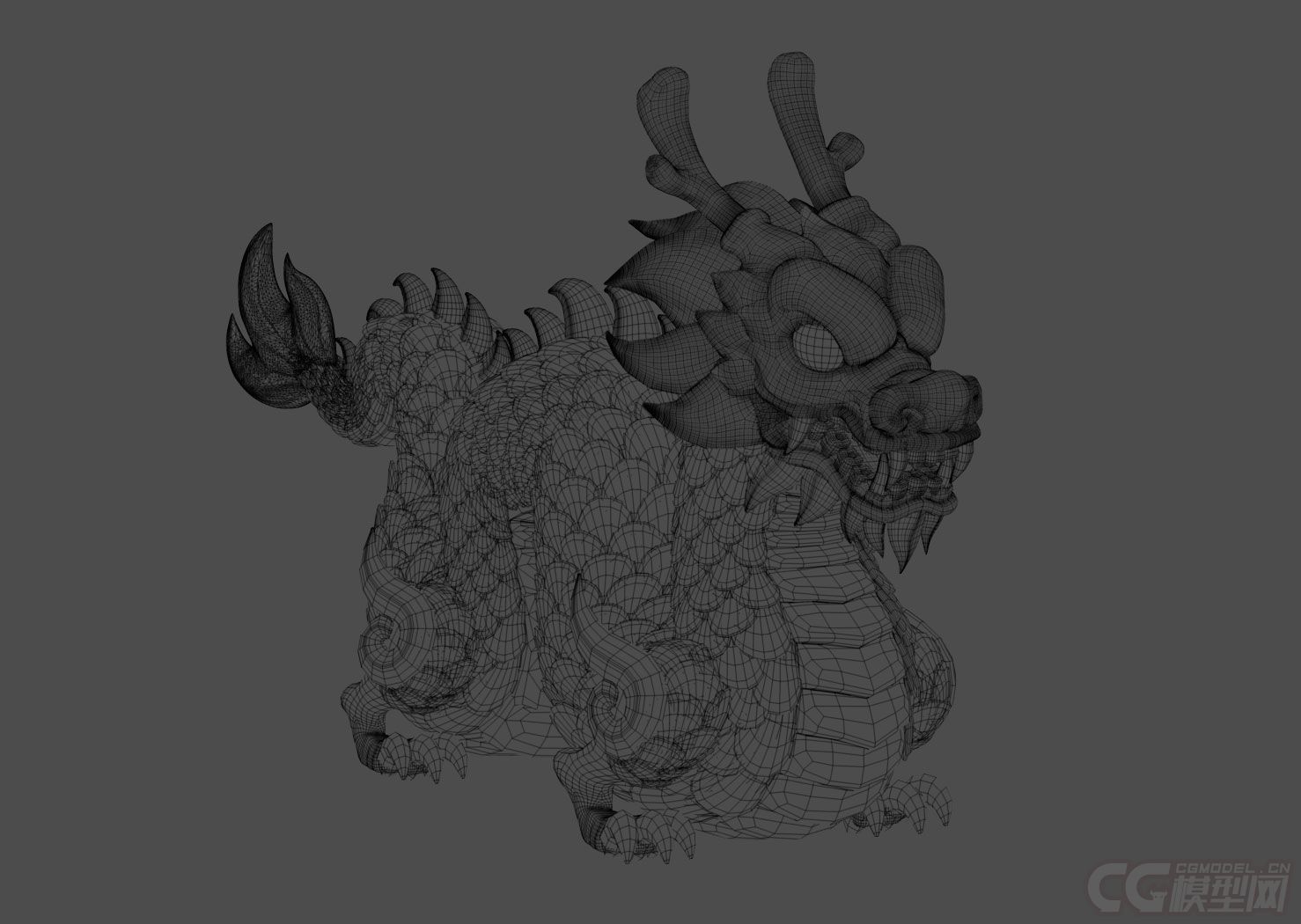 q版中国龙(zb obj)