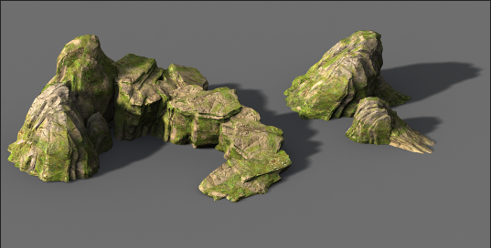 高品质超实用的昆仑山山体,石头,阶梯,走道,模型合集