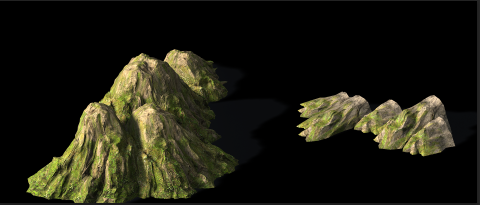 高品质超实用的昆仑山山体,石头,阶梯,走道,模型合集