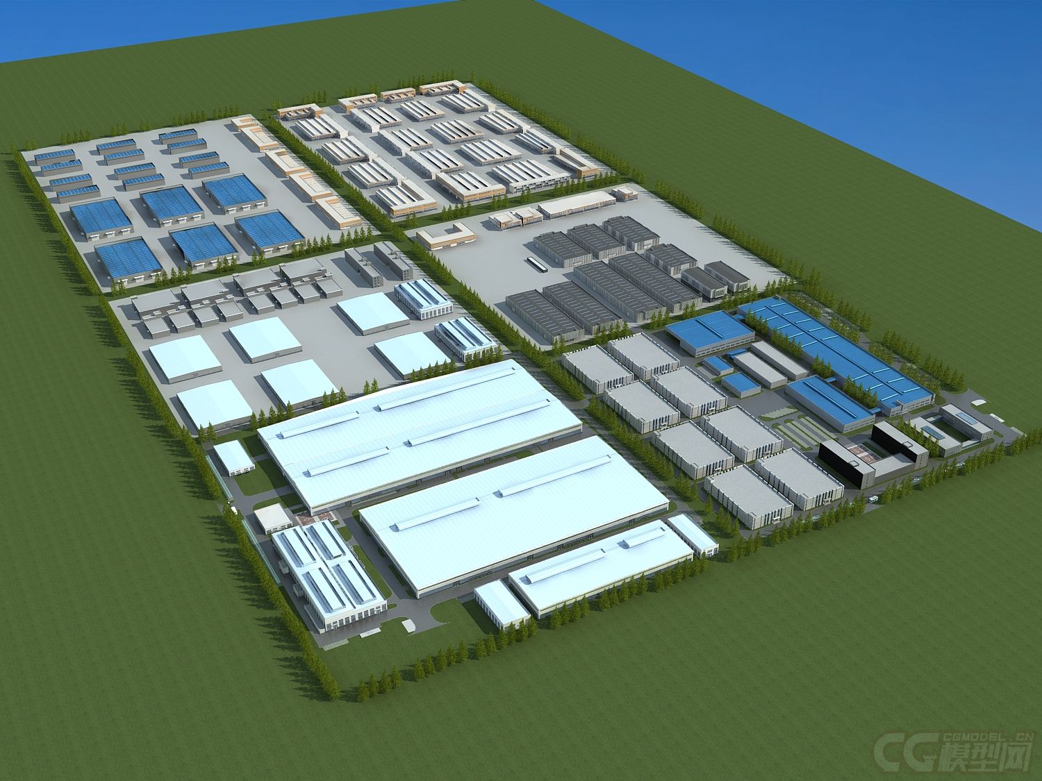 工业厂房工厂仓库_zywmm作品_场景自然场景_cg模型网