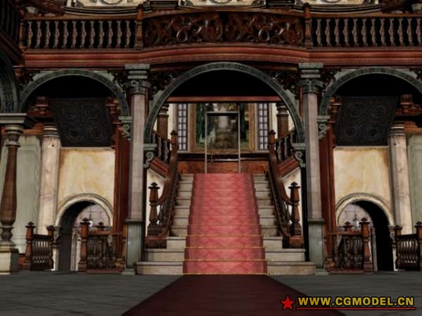 首发生化危机1代洋馆大厅