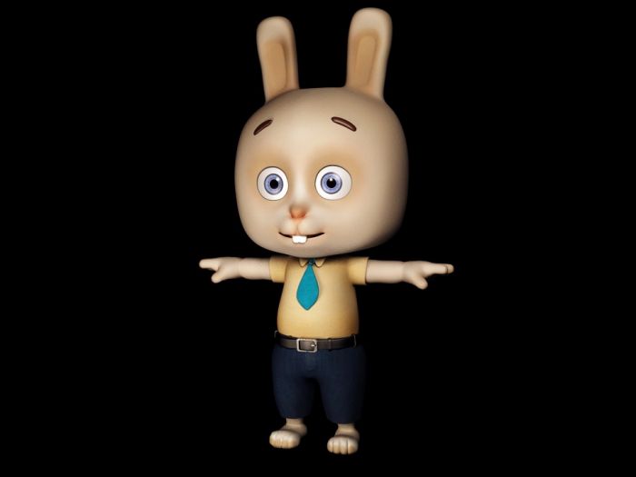 卡通兔子兔爸爸