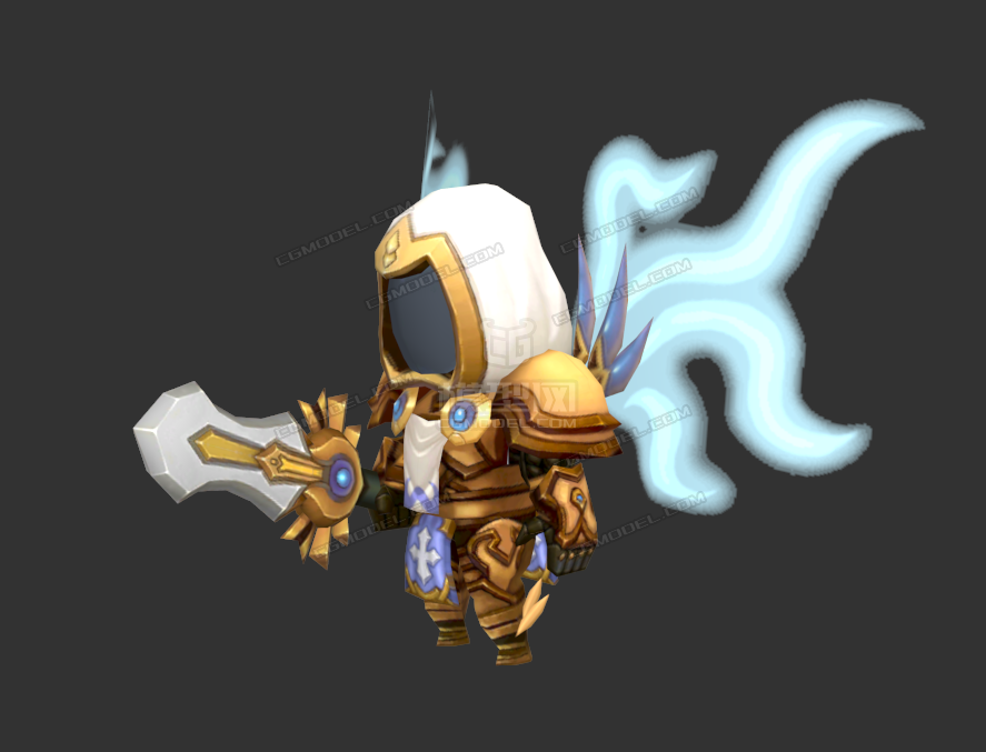 卡通q版大天使 泰瑞尔,流光翅膀正义审判长,守护者,天堂永恒之力,裁决