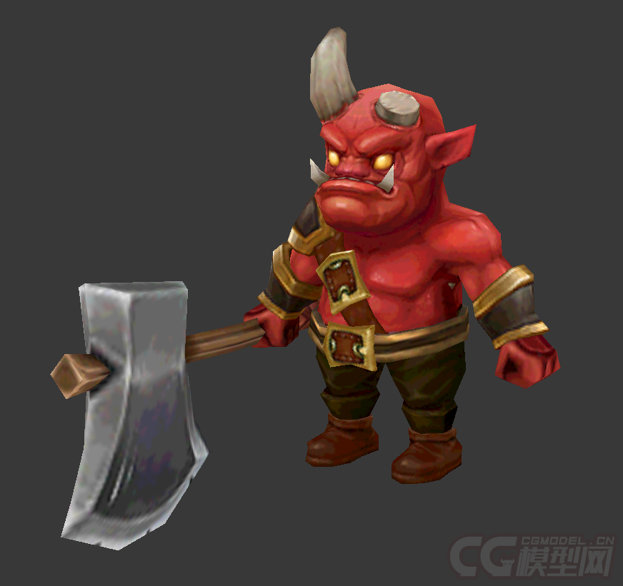 q版恶魔之子,魔物,魔王,boss,近战怪物,红色恶魔,地狱之子,evil,独角