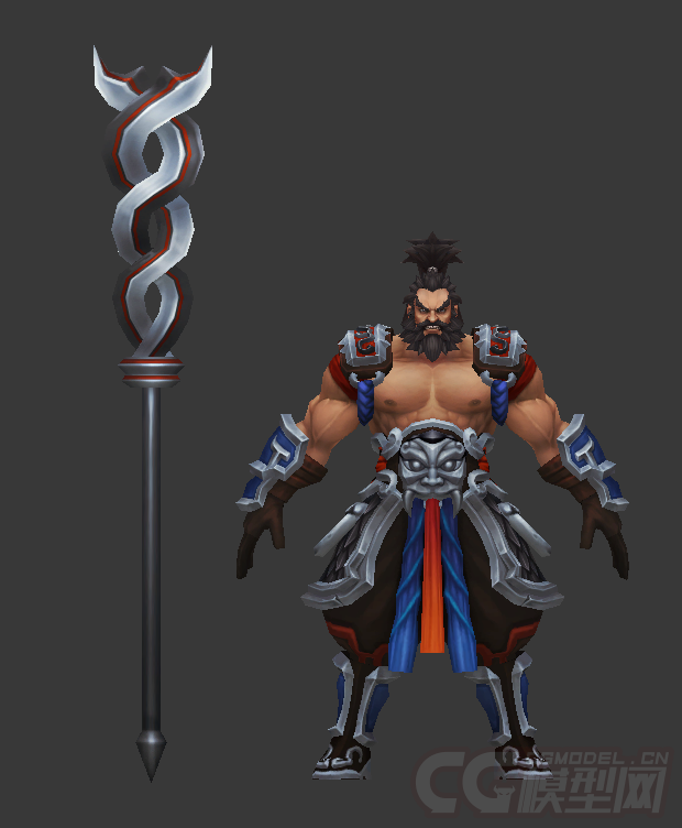 三国人物-张飞02_hlhyrjw作品_人物孩子-女_cg模型网