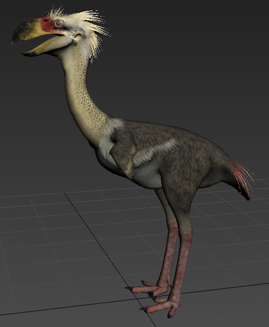 写实恐鹤 恐龙  鸟 动物