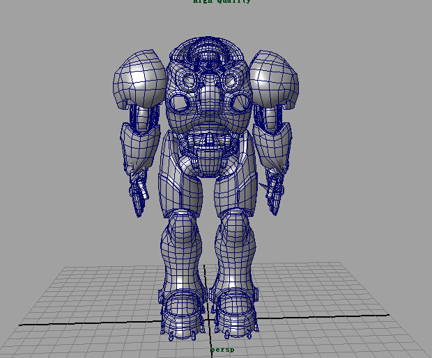 机甲男(maya max obj)有法线贴图