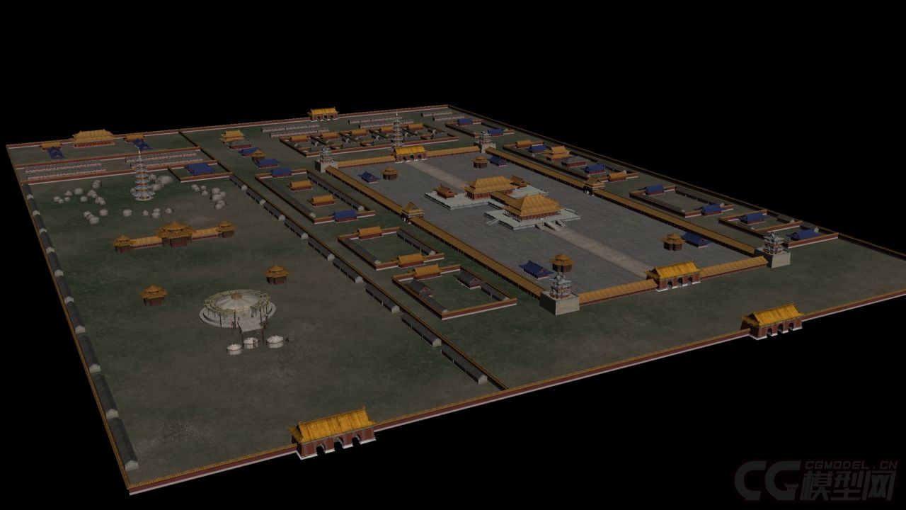 元大都隆福宫 元代建筑群,宫殿,大殿 隆福塔,古建筑,古代城池,宫殿