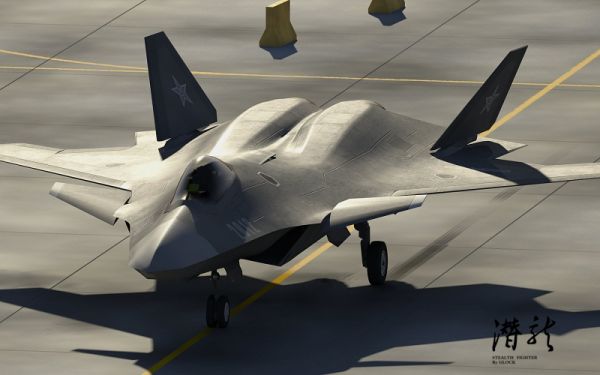 四代幻想"潜龙"战斗机_gmud11111作品_飞机/航空器军用飞机_cg模型网