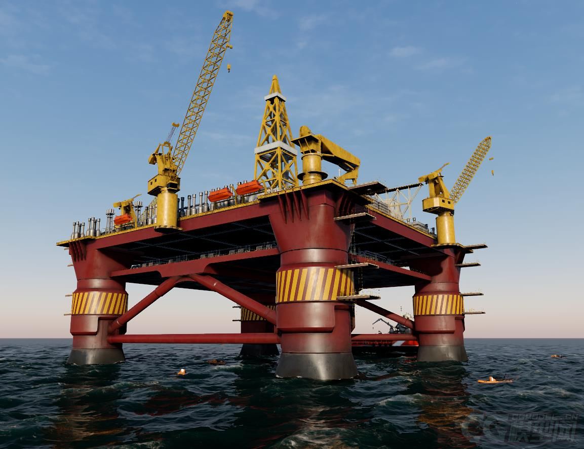 超精细中石油中石化,海上钻井平台,石油勘探平台