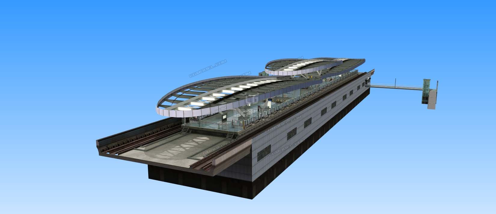 昆明斗南地铁站(multigen cre_smith作品_场景自然场景_cg模型网