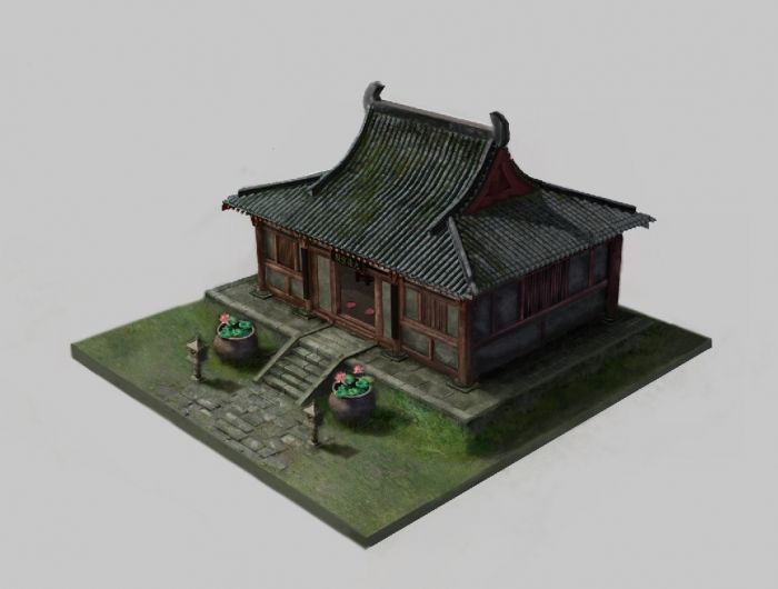 古房子 模型模型-历史建筑模型库-FBX(.fbx)模型下载-cg模型网